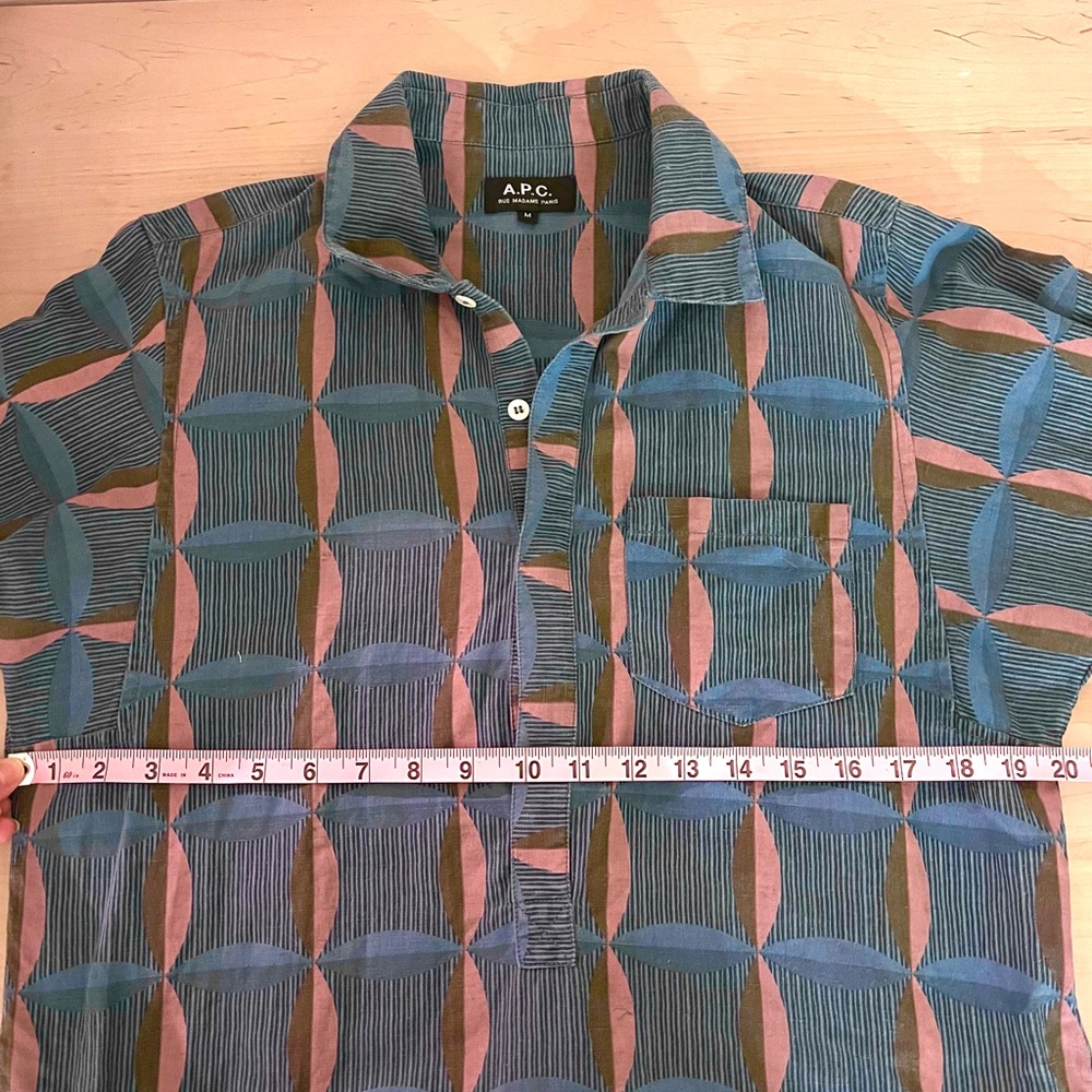 A.P.C. Linen-Cotton Shirt Dress - Picture 6 of 6